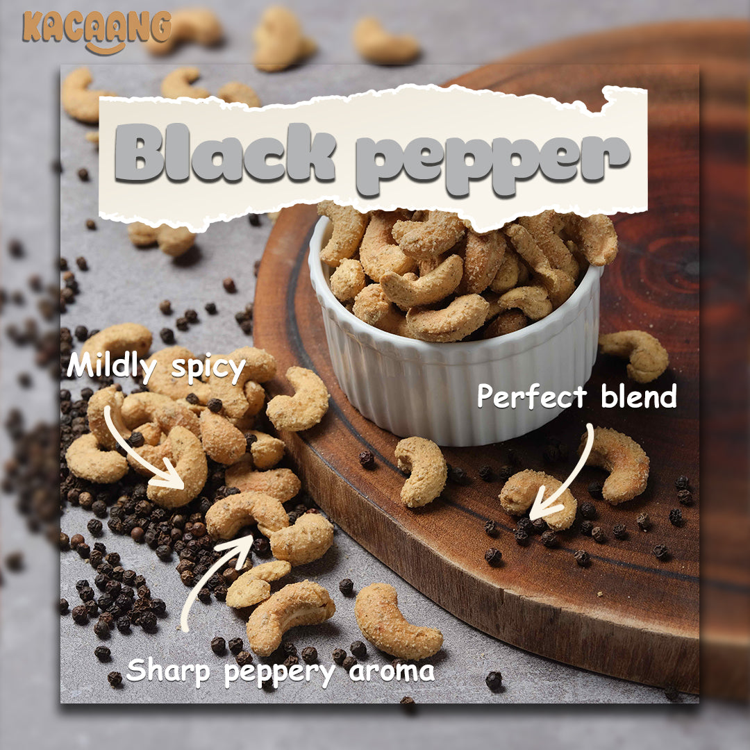 Black Pepper Cashew Nuts (80g)