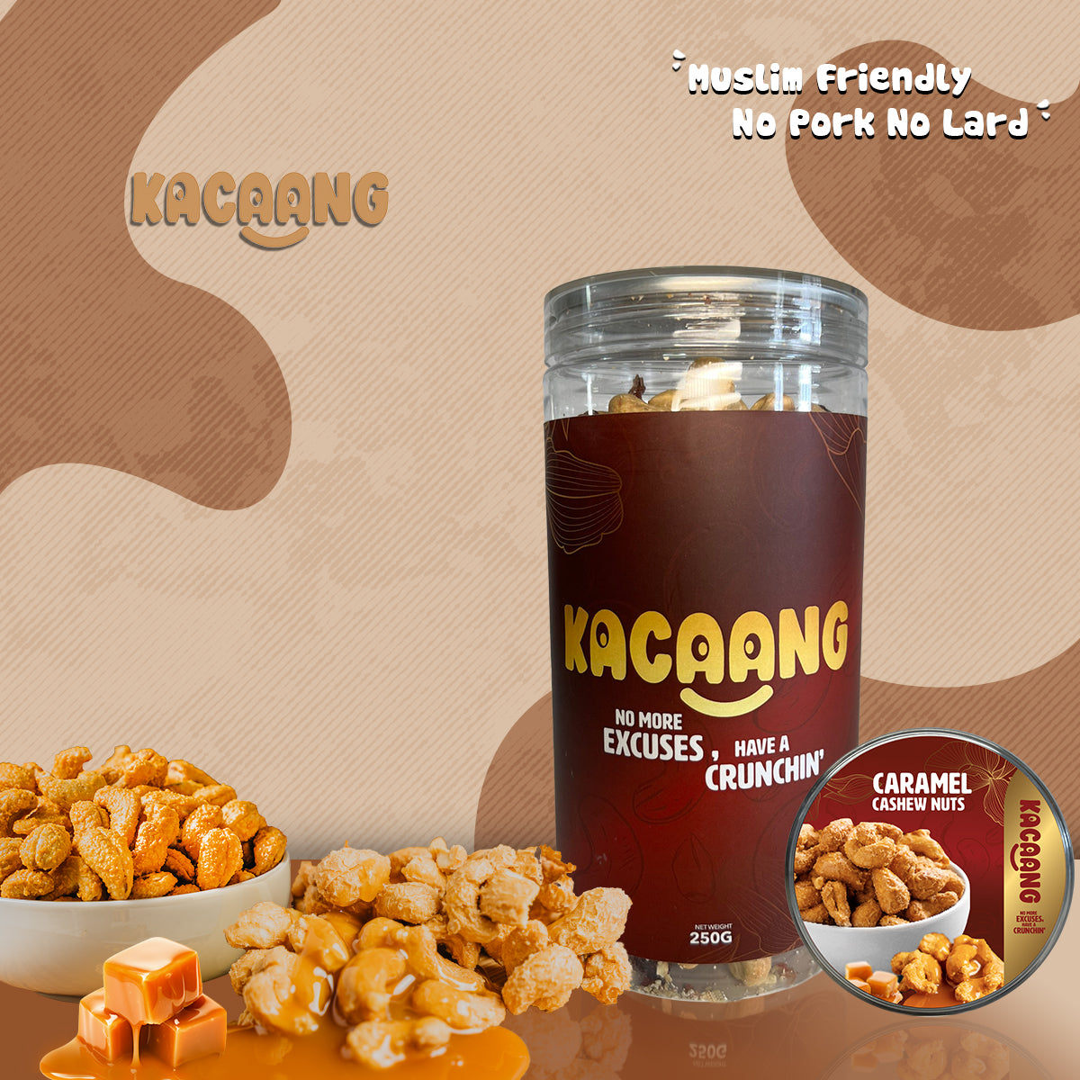 Caramel Cashew Nuts (250g)