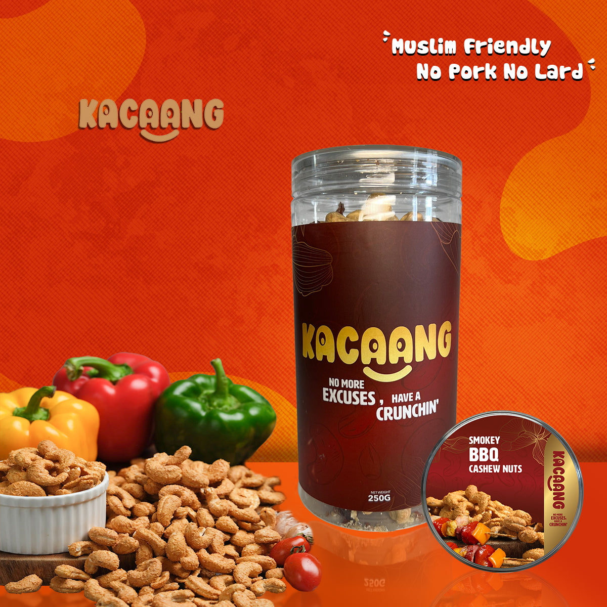 Smokey BBQ Cashew Nuts (250g)